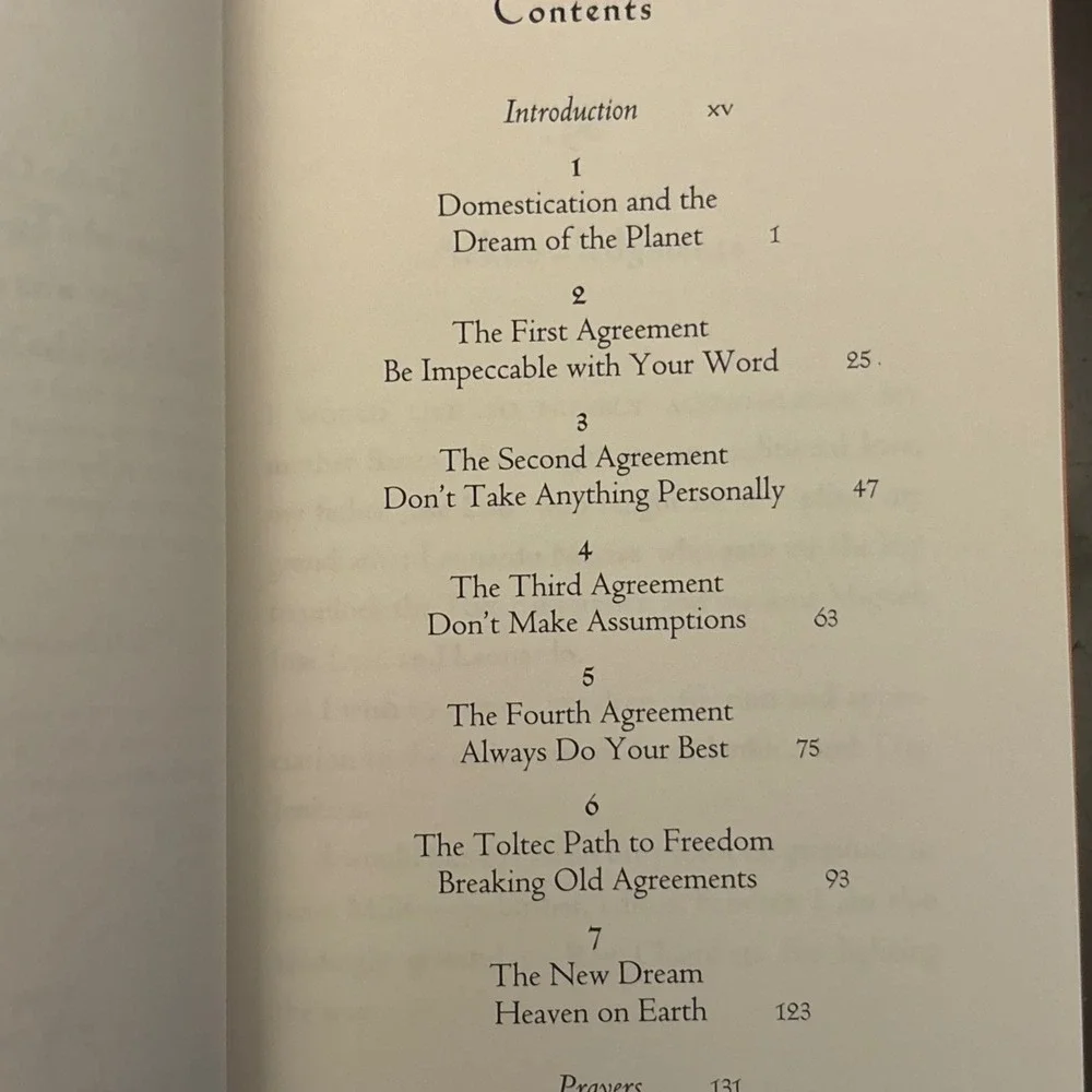 The Four Agreements Book Don Miguel Ruiz Toltec Wisdom Freedom‎ Spirituality